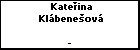 Kateina Klbeneov