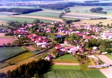 Letecký snímek Poděšína 6/1998